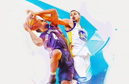 Постер с баскетболистами